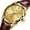 T Gold, variant on Mens Watches,Brown Leather Watch for Men,Gold Case Analog Quartz Fashion Business Dress Watch Day Date Luminous Waterproof Casual Male Wrist Watches Reloj para Hombre