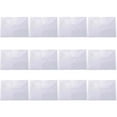thumbnail image 1 of 12 Pcs A4 Plastic Envelopes Waterproof Clear Document File Folders Tutorial Organizer Pouch Bag School Office Supplies Clear/Label pocket, 1 of 9