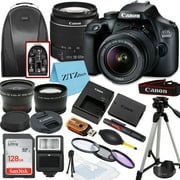 Canon EOS Rebel T100 / 4000D DSLR Camera with 18-55mm Lens, SanDisk 128GB Memory, Tripod, Backpack and ZeeTech Bundle