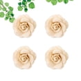thumbnail image 4 of 4PCS Adorno de lino de decoración de flores artificiales Adorno de flor falsa para traje de fiesta de boda (Beige), 4 of 5