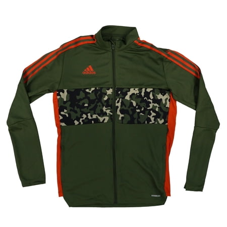 Adidas Mens Jacket Performance Sweatshirt Full Zip Logo Outerwear Mock Neck M Xl