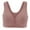 Brick Red, variant on Women's Front Closure Cotton Bra Comfortable Wireless Full Coverage Bralette Comfort Everyday Breastfeeding Bra with Pads