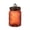Red, variant on Decorative Vintage Glass Storage Jar with Airtight Lid and Pumpkin Knob 6 Inch Canister for Fall Thanksgiving Table Centerpiece Kitchen Countertop Display