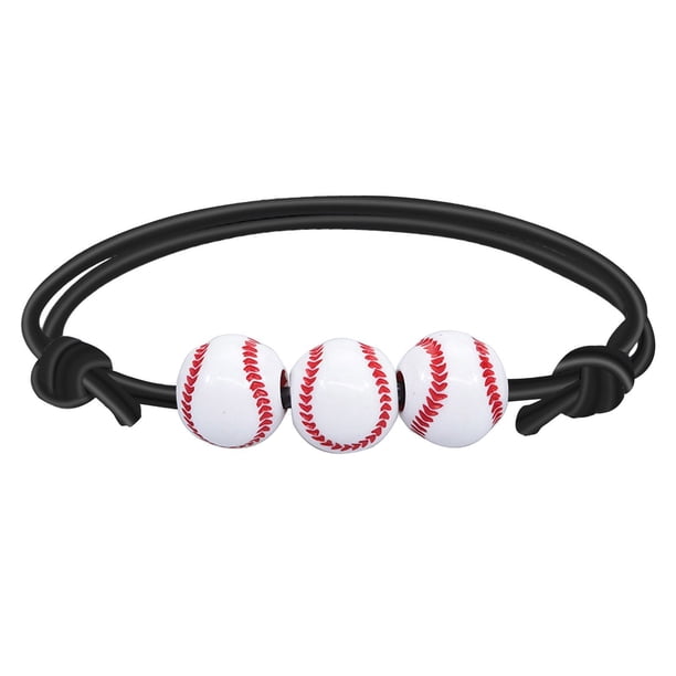 Baloncesto Béisbol Pulsera Línea de Cera Tenis Rugby Pulsera Niños Niñas Deportes Joyería
