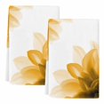 thumbnail image 2 of Orange Kitchen Towels Set of 2, Boho Modern Floral Abstract Ombre Leaf White Absorbent Dish Towels for Kitchen, Microfiber Hand Towel, Quick Drying Tea Towel for Cleaning Decorative Dishcloths, 2 of 7