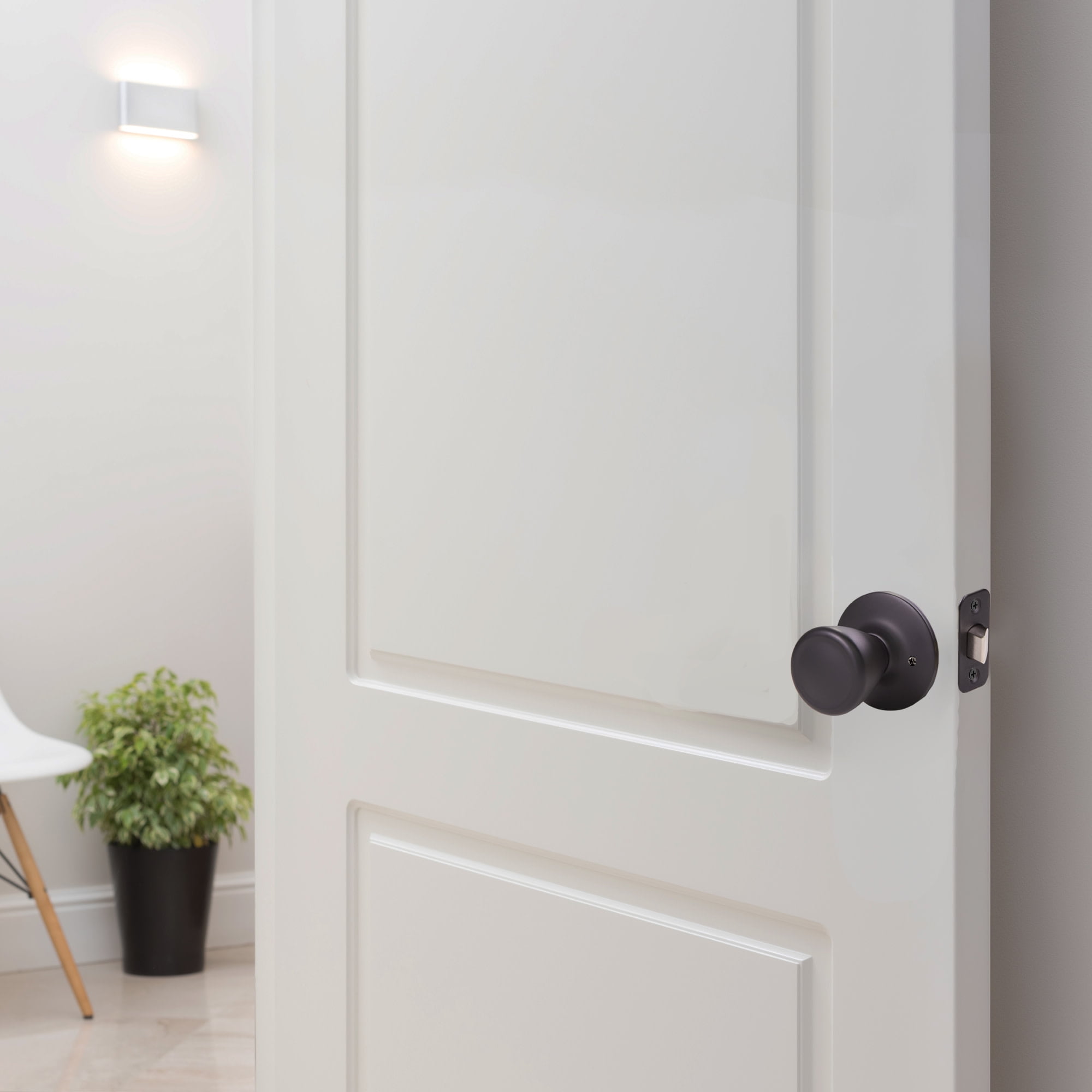 Design House Tulip Passage Door Knob - 2-Way Non-Locking, Polished Brass, Fits Most Interior Doors, ANSI Grade 3 - View #6