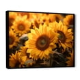 thumbnail image 2 of Designart "Yellow Sunflowers landscape" Floral Floater Framed Wall Decor, 2 of 7