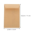 thumbnail image 2 of TEHAUX 50PCS Envelope Kraft Paper Light Brown for Savings and Storage Needs, 2 of 7