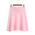 thumbnail image 7 of Maoxin Women Skirt Fashion Women's Solid Ruffle High Elastic Waist Mini Casual Skirts ,Pink,S, 7 of 7