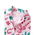 thumbnail image 6 of AIGUR Matching Mommy and Me Sleepwear, Candy Cane  Bow Print Button Down Long Sleeve Pajama Set, 6 of 9