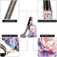 thumbnail image 5 of Stylish Leather Crossbody Bag 8.46x5.9x2.16In Easy To Carry Multi-Purpose Travel Hiking Shopping Fashion Bag Large Watercolor Flowers, 5 of 7