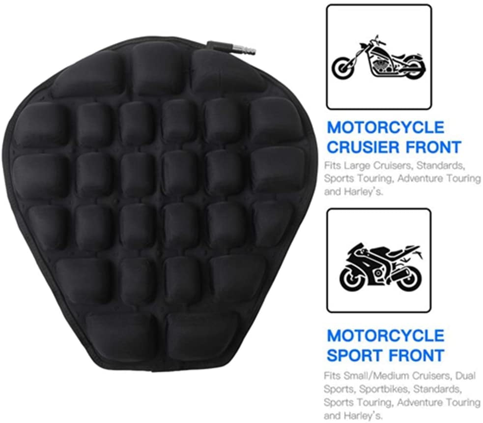 Motorcycle Seat Cover Air Pad Motorcycle Air Seat Cushion Cover Pressure  Relief Protector for Cruiser Sport