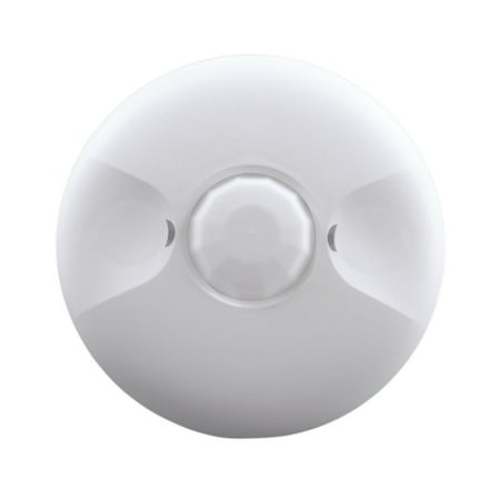 NICOR Lighting 360-Degree Line-Voltage Ceiling Occupancy Motion Sensor, White
