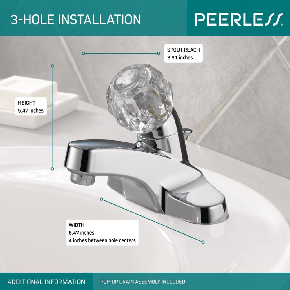 Peerless Single Handle Bathroom Faucet in Chrome P188621LF