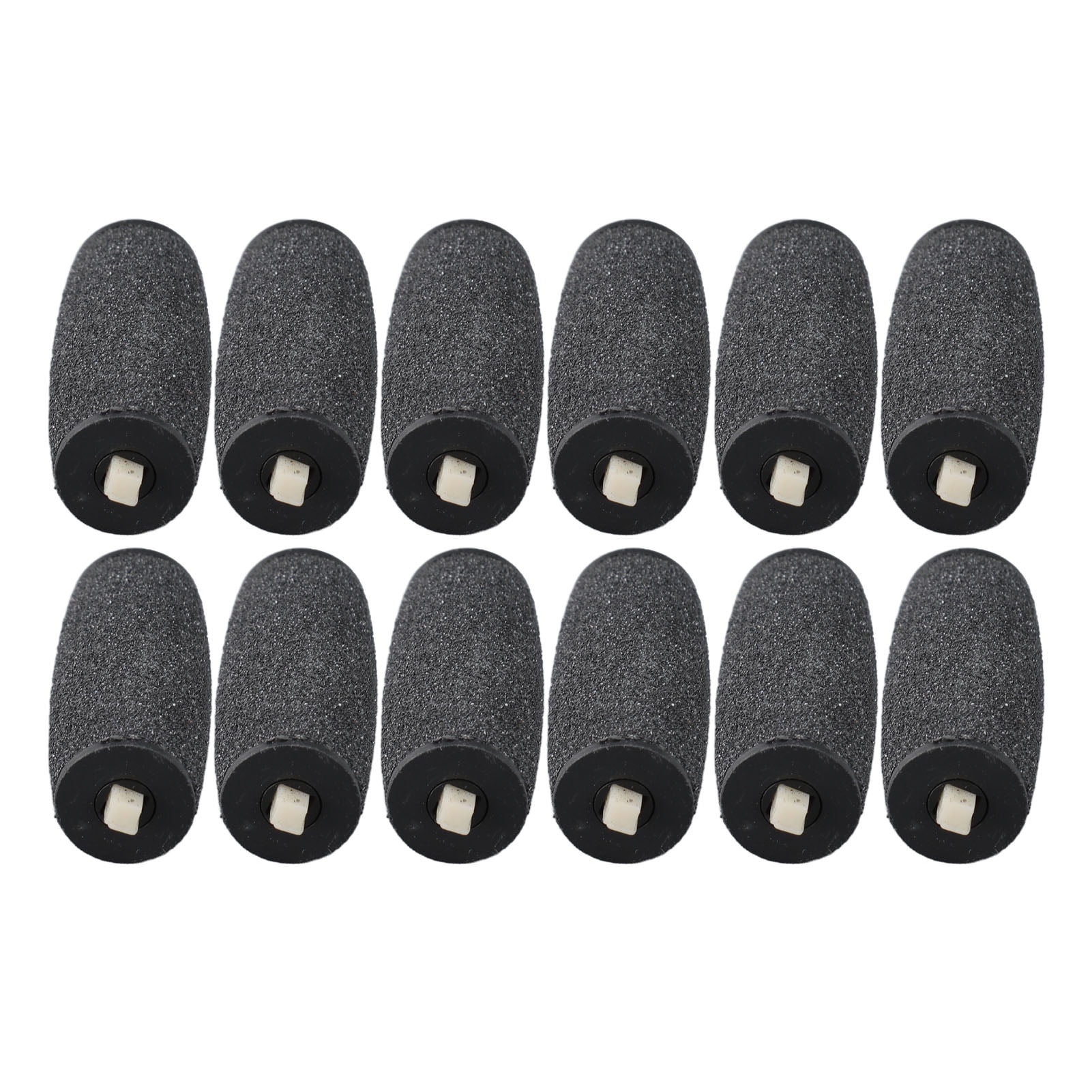 M Buder 12pcs Foot Grinder Replacement Heads Premium Callus Remover Roller Refills Coarse & Fine Foot File Sanding Heads for Smooth Feet Pedicure Tool Accessory (2.2 x 0.8 inches / 5.5 x 2.0 cm)
