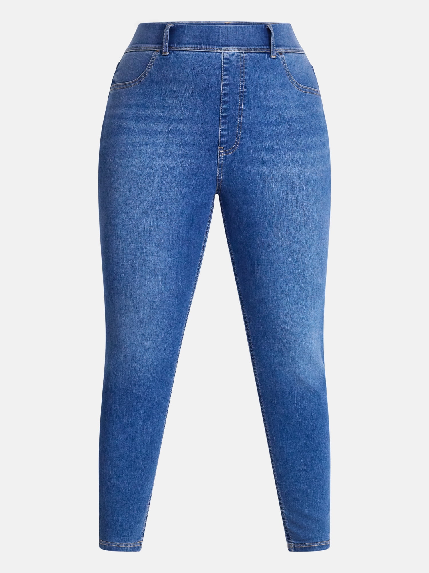 Terra & Sky Women's Plus High Rise Skinny Jeggings, Sizes 0X-4X