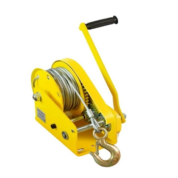 1200-2600LBS Heavy Duty Boat Truck Self Locking Non Rotate Wire Rope Cable Ratcheting Manual Hand Winch ,Excellent Towing Capacity