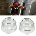 thumbnail image 3 of Mgaxyff Pair Motorcycle Turn Signal Light Lens Cover Front Rear Replacement for TOURING FLHX FLTRI FLHRS 2000‑up,Turn Signal Lens Ring, 3 of 8