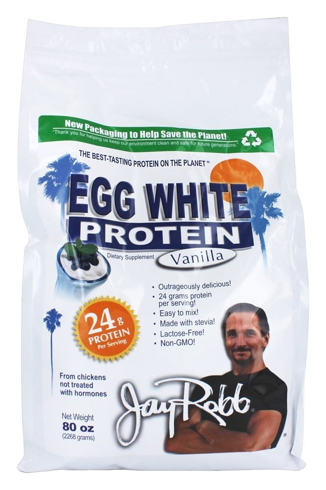 Jay Robb Egg White Protein Powder Vanilla 80 oz.