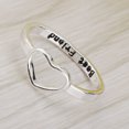 thumbnail image 4 of s De s De Pareja De Del Corazón De Corazón Hueco - Joyería De Mujer - Plata Sunnimix Anillos de dedo de nudillo, 4 of 8