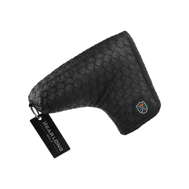 Colaxi Golf Club Cover PU Leather Protective Guard Protector Golf Putter Head Cover Black