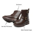 thumbnail image 3 of DREAM PAIRS Girls Ankle Boots Waterproof Side Zipper Booties for Little Kid/Big Kid, 3 of 6