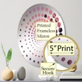 thumbnail image 3 of Designart "Sunset by the Lavender Lagoon I" Palms & Palm Trees Spiral Dot Round Wall Mirror - Floral Oval Printed Decorative Mirror - Multiple Color Options, 3 of 5