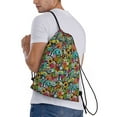 thumbnail image 3 of Kdxio Color Summer Print Drawstring Backpack Bag,Waterproof Draw String Back Sack, Gym Drawstring Bags Swim Bag For Unisex, 3 of 9