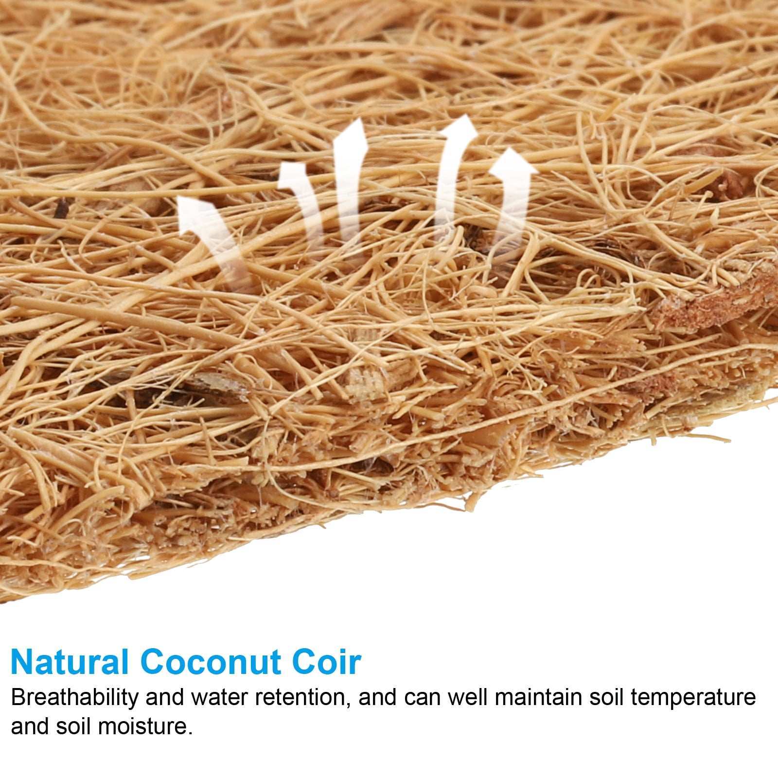 Uxcell 18 Inch Coconut Fibers Mulch Ring, Coco Coir Tree Protector Mats Tree Disc Plant Cover Protection, 3Pcs