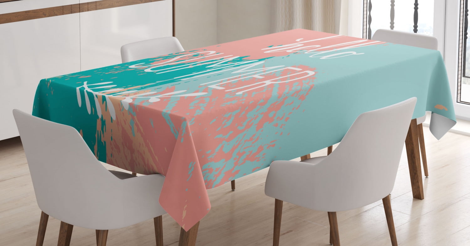 INTERESTPRINT Retro Ethnic Floral Rectangle Tablecloth 60 x 84 Inch