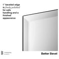 Better Bevel Frameless Rectangle Mirror 24" x 30" Bathroom Wall