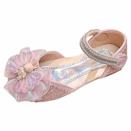 

Girls Sandals Fashion Cute Rabbit Diamond Flat Bottom Comfortable Kids Sandals Size 5Y-5.5Y