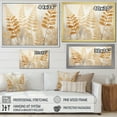 thumbnail image 4 of Designart "Graceful Serenity Amongst The Golden Ferns V" Ferns Floater Framed Canvas Art Print, 4 of 5
