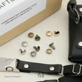 thumbnail image 5 of CRAFTME STUDIO 5mm Double Cap Rivet Setter Tool Kit with Block Anvil, Hole Cutter and 100 Silver Rivets, Leathercraft and DIY Supply, 5 of 9