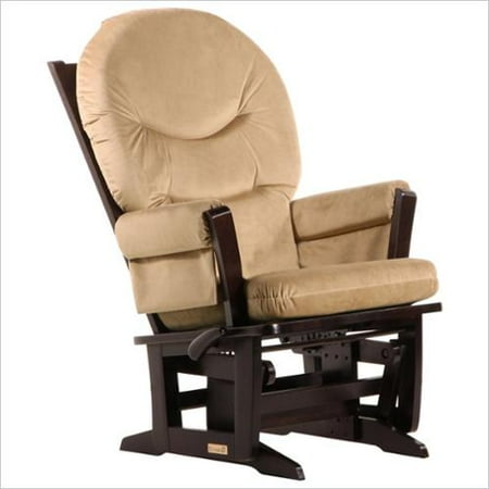 Dutailier Modern Glider-Multiposition in Espresso and Light Brown