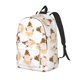 thumbnail image 1 of Disketp Cute Bee Gnome Mochila de Lona Estampada, Mochila Escolar de Viaje Ligera para Estudiantes y Portátil-Medium, 1 of 5