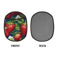 thumbnail image 2 of Pofeuu Strawberry2 Print Silicone Pot Mat Mitten With Hanging Loop Heat Resistant Oven Mitts Non-Slip Bbq Baking Smoking Potholders, 2 of 7