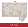 thumbnail image 2 of Christmas Doormat Xmas Holiday Decorative Christmas Tree Snowflake and Gift Pattern Welcome Mat for Home Decoration Non Slip Washable Door Mat, Red, 20x32 Inch Natural, 2 of 8