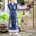 thumbnail image 4 of LIIPEE Boys Traditional Chinese Costume Kids Fashion Graphic Hanfu Dress Performance Dress Up Clothes,9-10 Years, 4 of 4