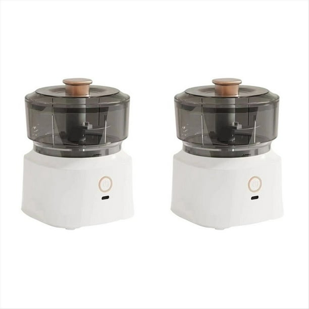 Mini Prensa de Ajos Eléctrica Inalámbrica, Picadora de Alimentos de Cocina de Doble Propósito, Picadora de Carne Recargable, Verduras,
