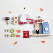 Bc Babycare Kids Blender and Mixer Set, Wooden Kitchen Play Set, Kids Pretend Toys, Play Kitchen for Toddlers 1-3