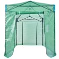 thumbnail image 3 of VEVOR Pop-Up Greenhouse, 8' x 6' x 7.5', Quick Setup, High-Strength PE Cover, with Doors & Windows, Powder-Coated Steel Frame, Ideal for Planting & Storage, Green, 3 of 12