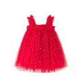 thumbnail image 3 of Jsaierl Girls Christmas Dresses Sleeveless Layered Tulle Tutu Dress for Toddler Girl Star Sequin Kids Xmas Clothes, 3 of 9