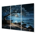 thumbnail image 2 of Designart "Silent Night on the Beach I" Nautical & Beach Wall Art Prints Set, 2 of 5
