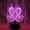 Multicolor04, variant on Valentine Heart Shaped Neon Light Pink Heart Lamp with Holder Base Heart Shaped Neon Table Lamp Desk Light USB and Battery Powered for Christmas Valentine's Day Wedding Party Decor