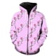 thumbnail image 1 of Sudadera con capucha y cremallera para hombre, diseño de flores de magnolia, estilo Harajuku, estilo hip hop, unisex, con estampado 3D, gran oferta 2024, 1 of 6