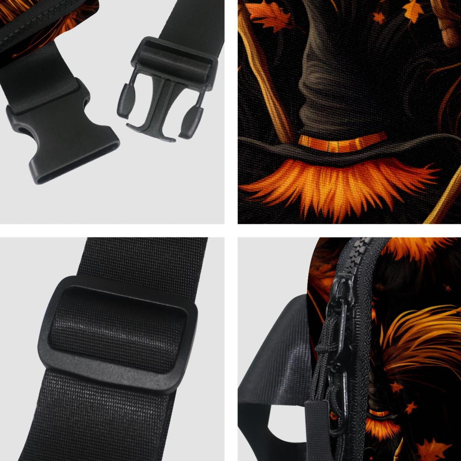 Halloween broomsticks Adjustable Lightweight Unisex Waist Bag Running Belt with Extension Strap Money Belt Holder