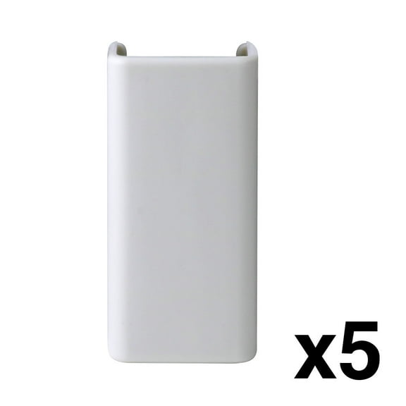 Construct Pro Raceway Cable Cover Couplers (5-Pack, .87-inch, White)