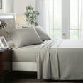 thumbnail image 2 of JML Full Size Bed Sheet Set Grey,4 Piece Brushed Microfiber, 14" Deep Pocket, Grey, 2 of 6