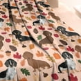 thumbnail image 3 of Fall Dachshund and Pumpkin Blanket,Comfortable Soft Flannel Throw Blanket,All Season,Warm Lightweight Blankets for Sofa Bed Couch Living Room Chair,40"x50"(100x130cm), 3 of 4